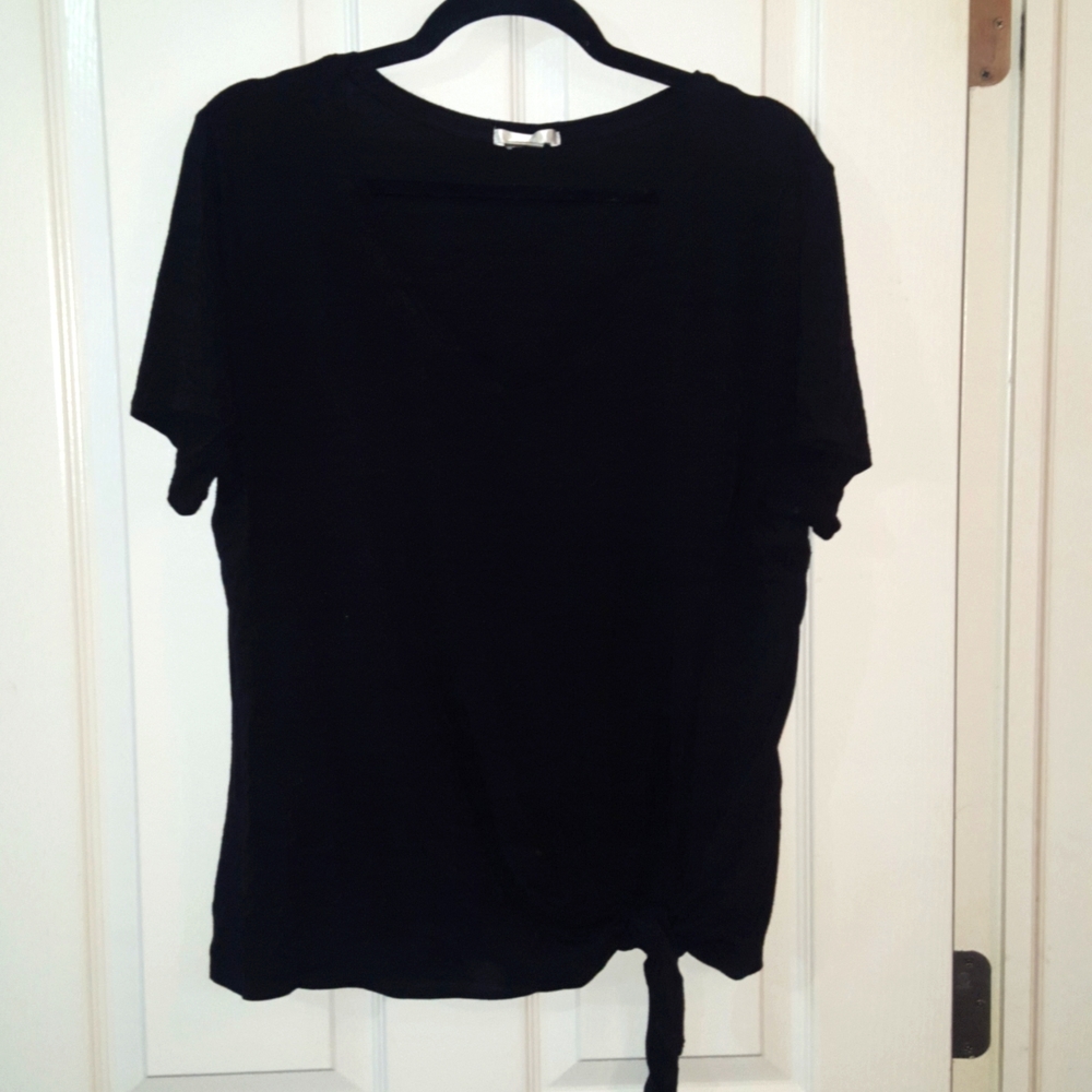 womens cute tie side shirt